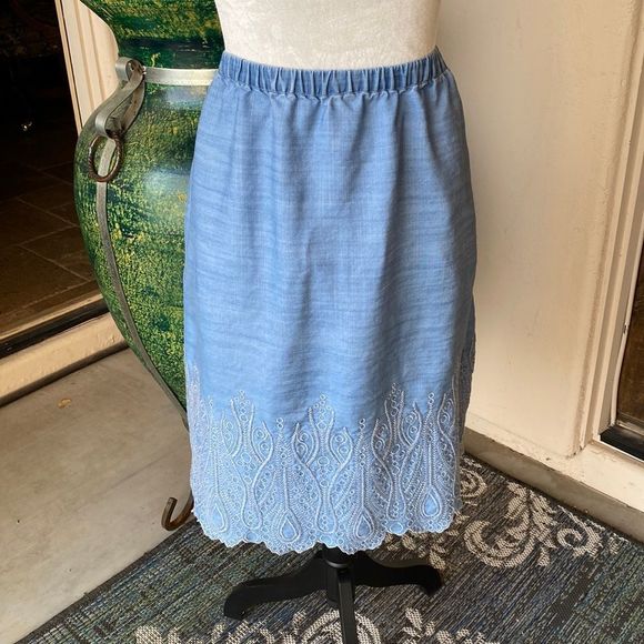 Elastic waist soft cotton pull on skirt size large - Picture 1 of 6